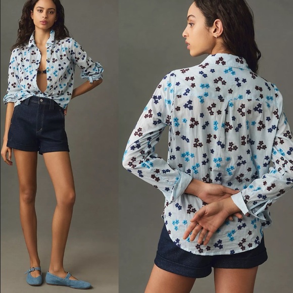 MAEVE by ANTHROPOLOGIE Embroidered Buttondown Blouse
Floral Patterned size XS - Picture 1 of 12